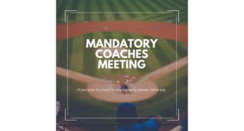 Coach's Meeting - Mandatory